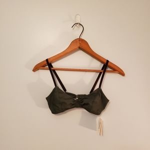 NEW Malia Mills Emerald Green Bikini Top Bralette